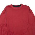 Mens Sweatshirt Red Crew Neck L