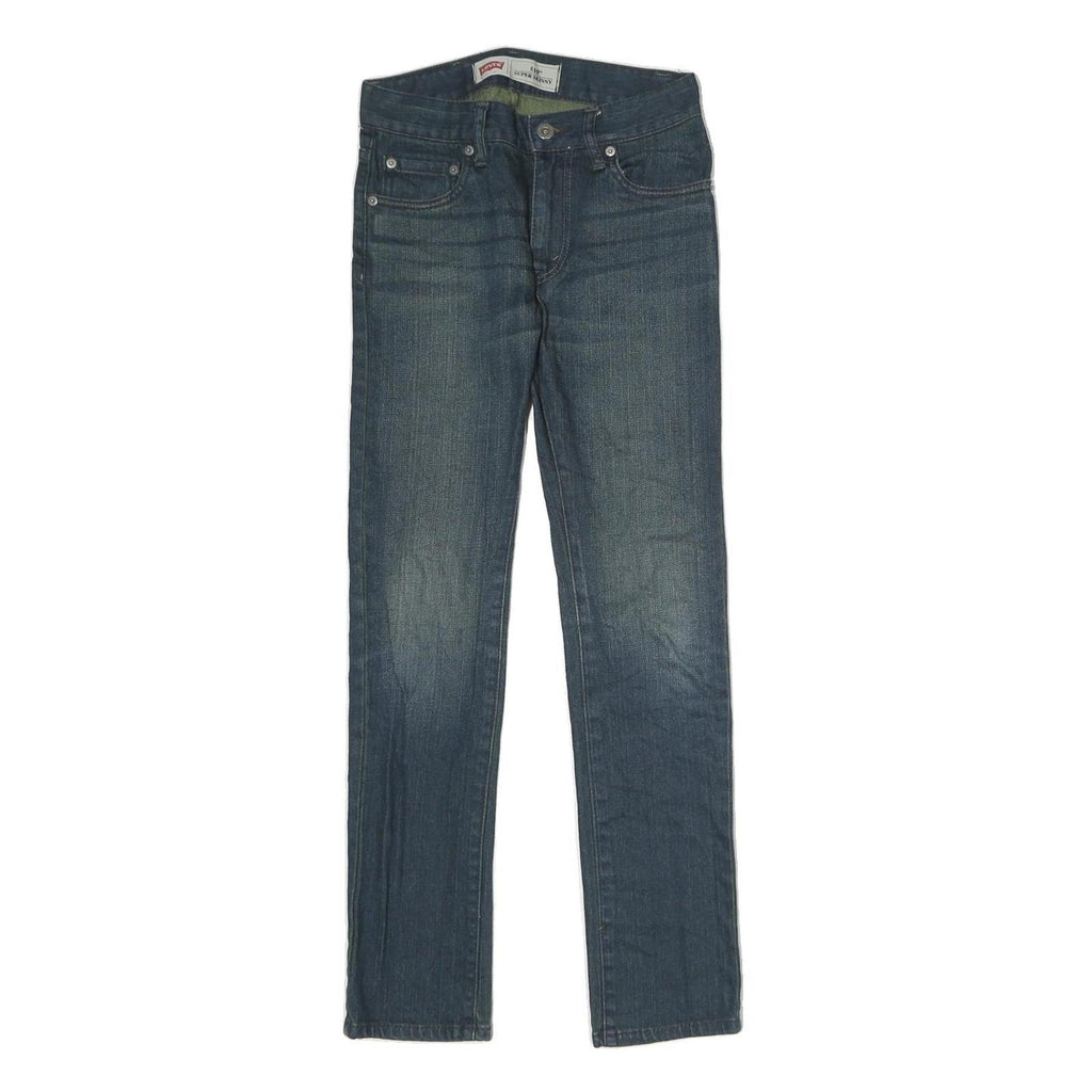 LEVI'S 510 Womens Jeans Blue Slim Skinny Denim Medium Wash W26 L26 Super Skinny