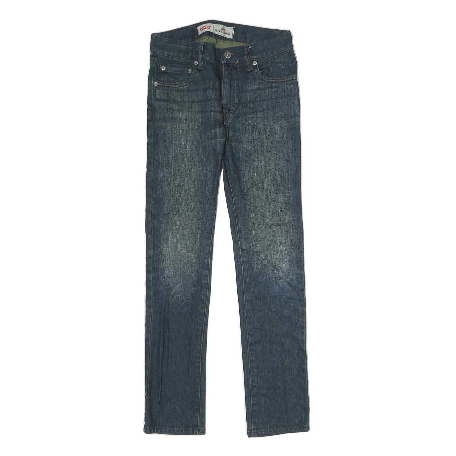 LEVI'S 510 Womens Jeans Blue Slim Skinny Denim Medium Wash W26 L26 Super Skinny