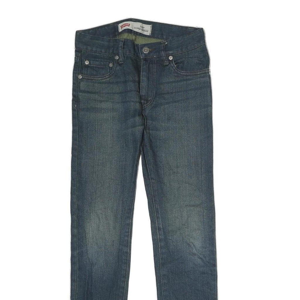 LEVI'S 510 Womens Jeans Blue Slim Skinny Denim Medium Wash W26 L26 Super Skinny