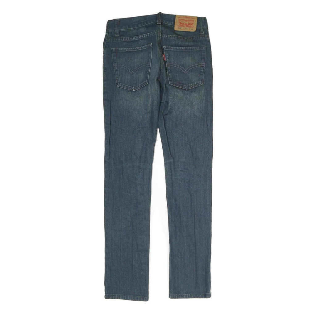 LEVI'S 510 Womens Jeans Blue Slim Skinny Denim Medium Wash W26 L26 Super Skinny