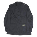 JUST CALL ME SUSIE Womens Black Button Jacket S Polyester Blend Plain Casual