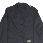 JUST CALL ME SUSIE Womens Black Button Jacket S Polyester Blend Plain Casual