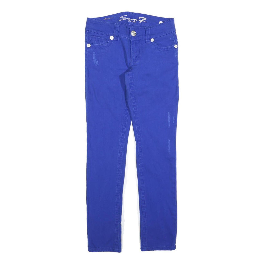 7 FOR ALL MANKIND Womens Jeans Blue Slim Skinny Denim W26 L30 Stylish Stretch