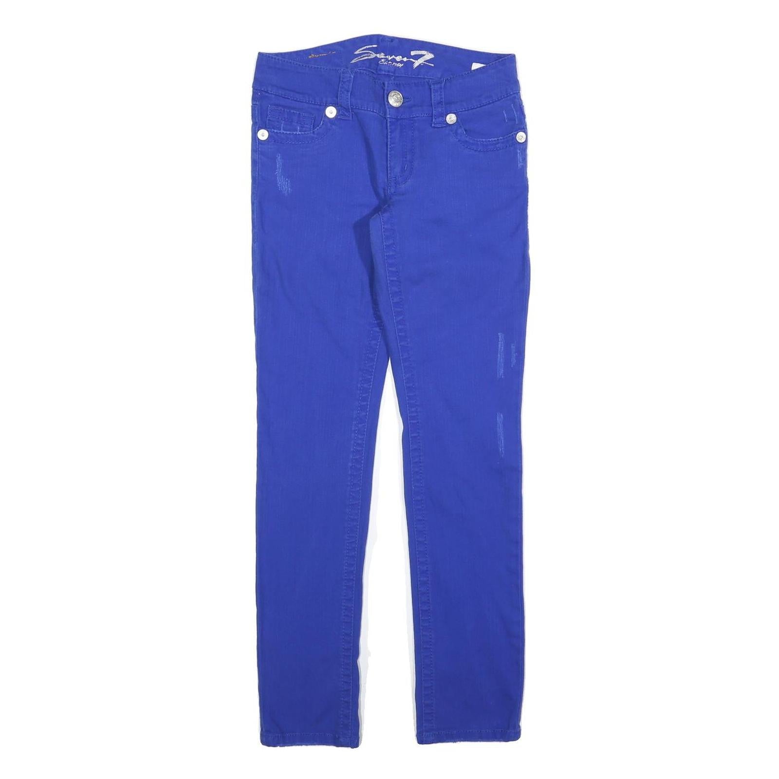 7 FOR ALL MANKIND Womens Jeans Blue Slim Skinny Denim W26 L30 Stylish Stretch