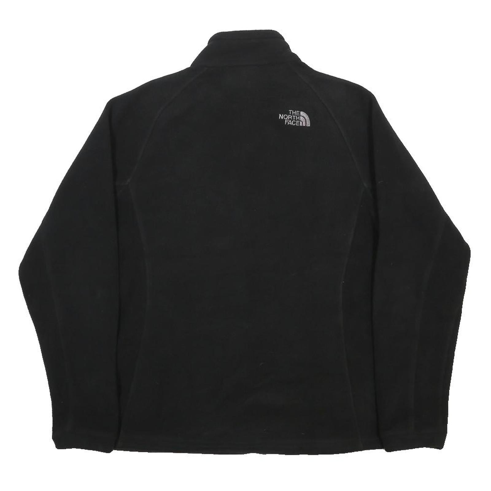 THE NORTH FACE Womens Black Jacket L Polyester Plain Zip Outdoor Activewear