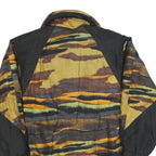 SYMPATEX Womens Yellow & Black Patterned Zip Jacket L Polyester Blend Outdoor