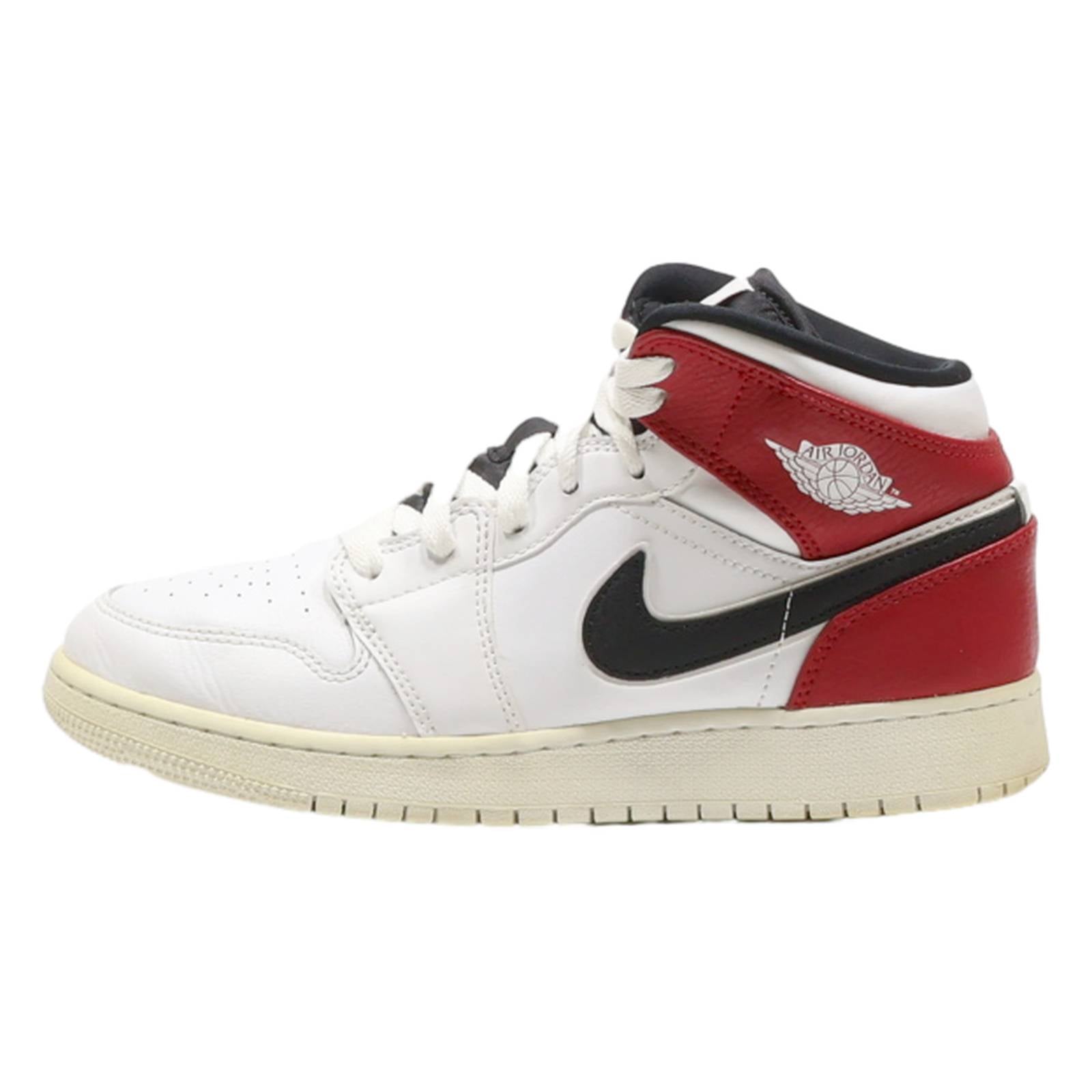 AIR JORDAN High Top Trainers White Synthetic Boys UK 5