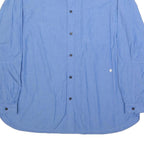 G-STAR Mens Blue XL Cotton Shirt Casual Long Sleeve Button Front