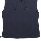 REEBOK Womens Navy Blue Sleeveless High Neck Sweatshirt UK 16 Sports Casual