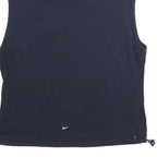 REEBOK Womens Navy Blue Sleeveless High Neck Sweatshirt UK 16 Sports Casual