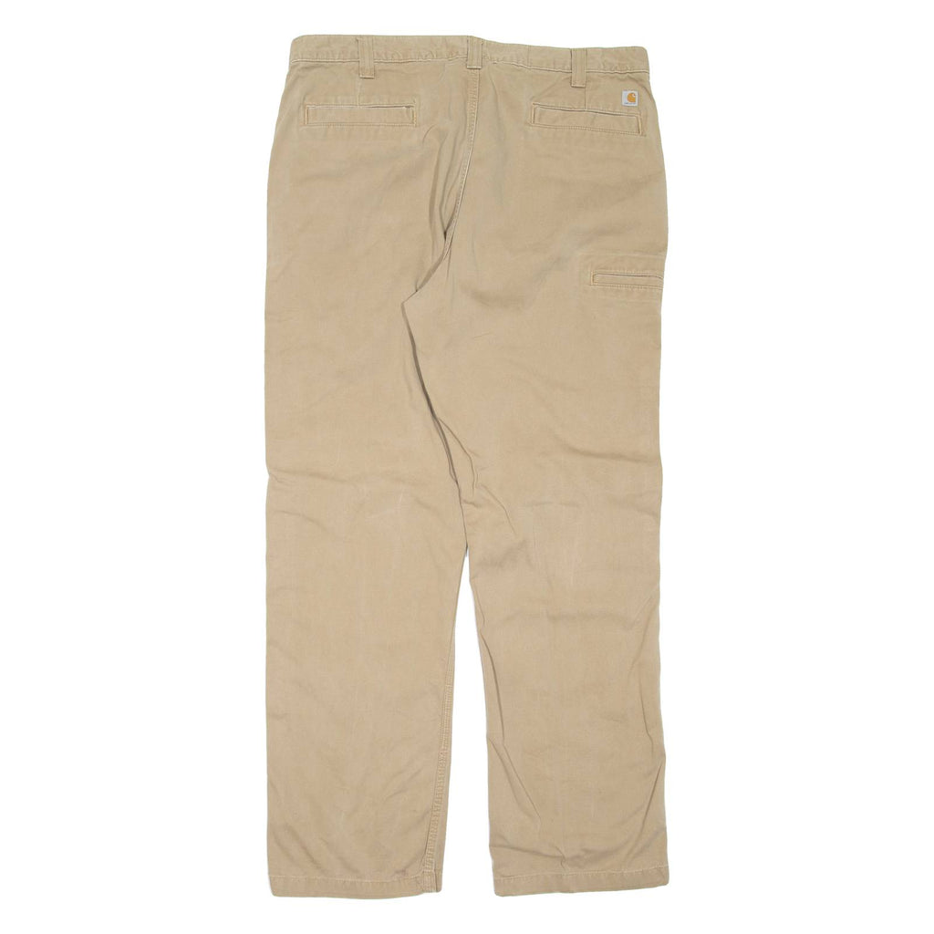 CARHARTT Mens Trousers Brown Relaxed Straight W40 L34