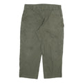 CARHARTT Mens Cotton Blend Green Relaxed Straight Trousers W40 L26 Workwear