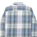 LEVI'S Mens Blue Green & White Check Shirt S Cotton Lightweight Casual