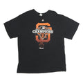 DELTA Mens Black San Francisco National League Champions Graphic T-Shirt M Short