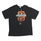 DELTA Mens Black San Francisco National League Champions Graphic T-Shirt M Short