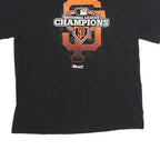 DELTA Mens Black San Francisco National League Champions Graphic T-Shirt M Short