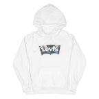 LEVI'S Womens White Hoodie M