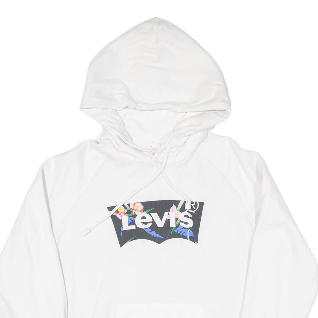 LEVI'S Womens White Hoodie M