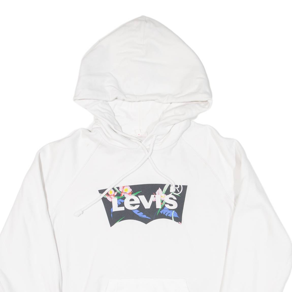 LEVI'S Womens White Hoodie M