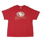NFL Mens Red San Francisco 49ers Logo Graphic T-Shirt 2XL Short Sleeve Crew Neck