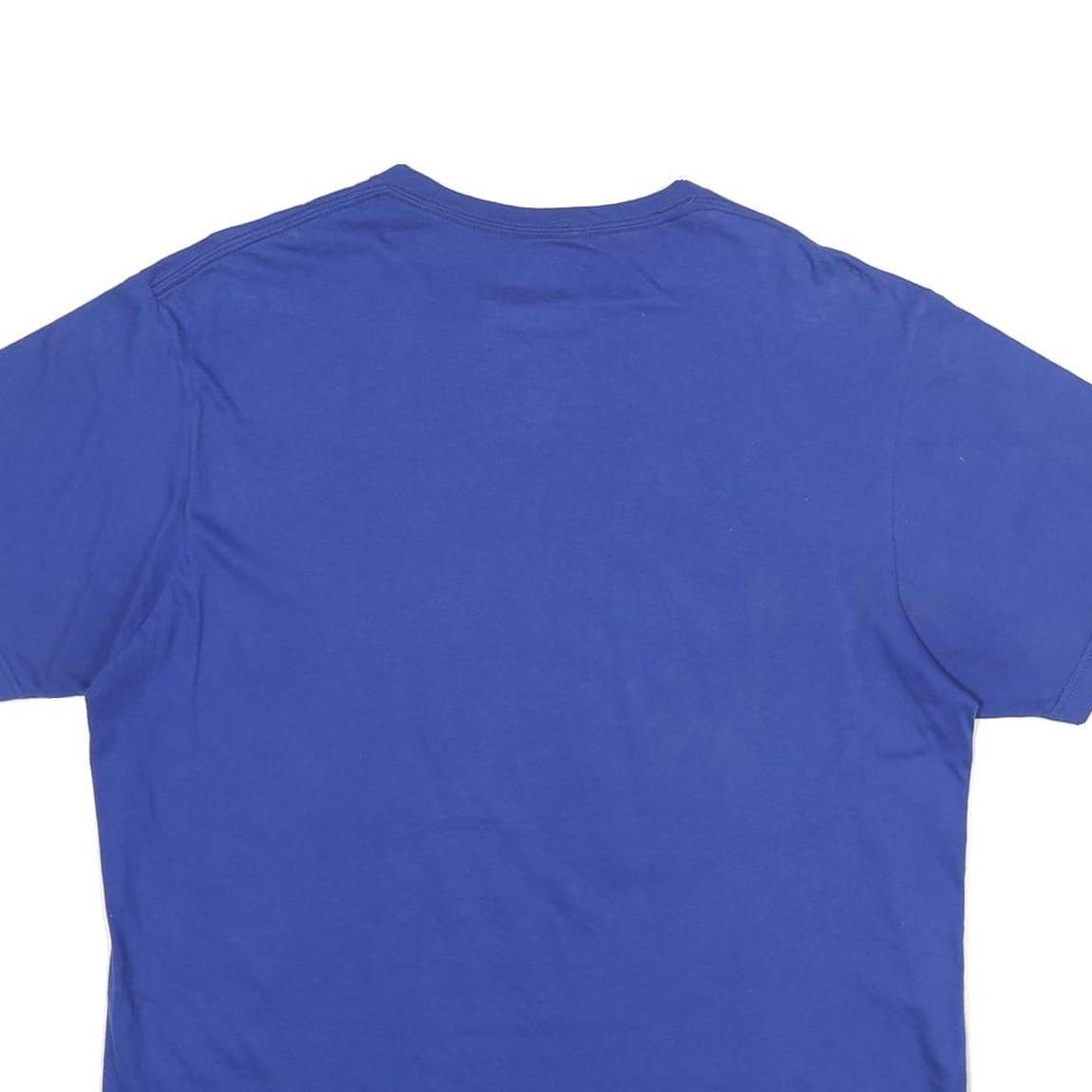 MAJESTIC Mens Blue LA Dodgers Graphic T-Shirt XL Short Sleeve Crew Neck Baseball