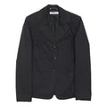 MARELLA Womens Black Jacket M Cotton Blend Classic Button Closure Plain