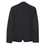 MARELLA Womens Black Jacket M Cotton Blend Classic Button Closure Plain