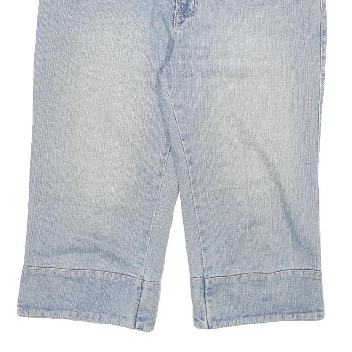 M K JEANS Womens Denim Blue Casual Cotton Blend Shorts XL W32 Embroidered