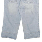 M K JEANS Womens Denim Blue Casual Cotton Blend Shorts XL W32 Embroidered