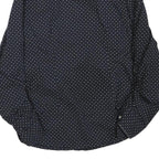 TOMMY HILFIGER Womens Blue & White Printed Shirt S Button Front Casual