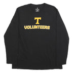 FANATICS Mens Black Volunteers Graphic T-Shirt XL Long Sleeve Crew Neck Sports