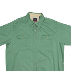 WRANGLER Mens Plain Shirt Green L