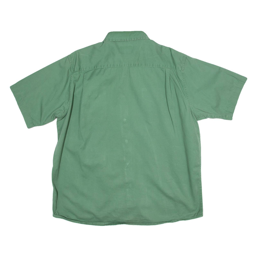 WRANGLER Mens Plain Shirt Green L