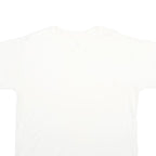 STANFIELDS Mens White Classic T-Shirt L Short Sleeve Crew Neck Plain Cotton