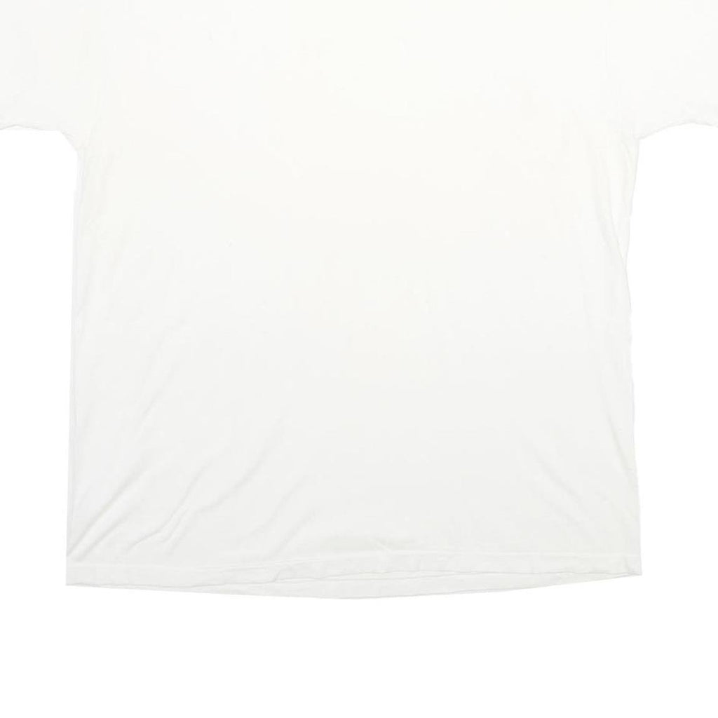 STANFIELDS Mens White Classic T-Shirt L Short Sleeve Crew Neck Plain Cotton