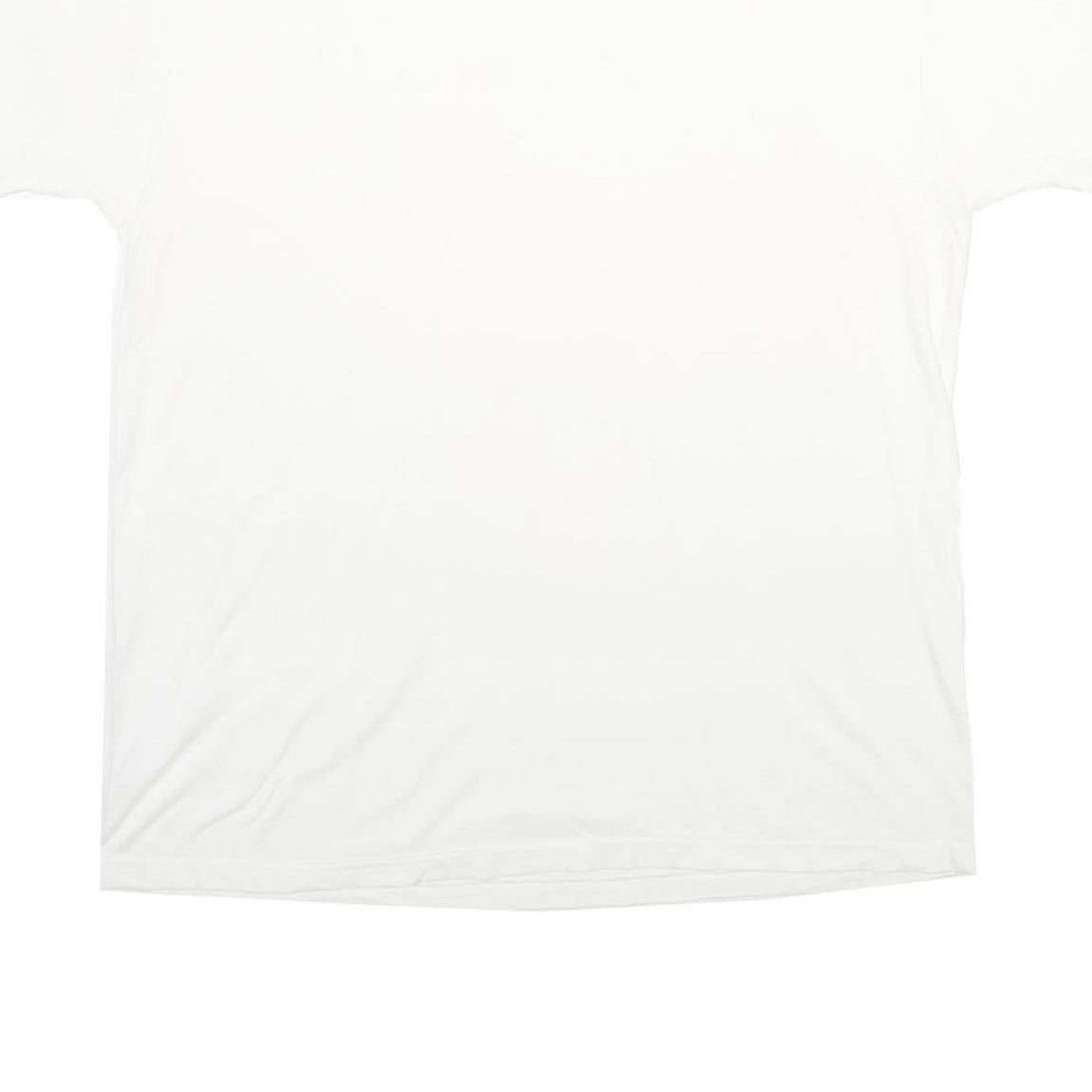 STANFIELDS Mens White Classic T-Shirt L Short Sleeve Crew Neck Plain Cotton