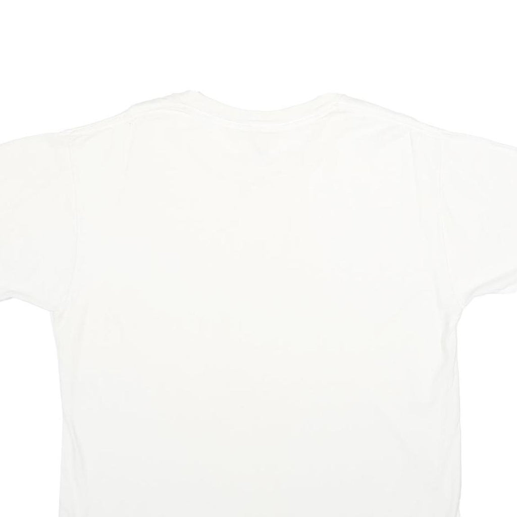 STANFIELDS Mens White Classic T-Shirt L Short Sleeve Crew Neck Plain Cotton