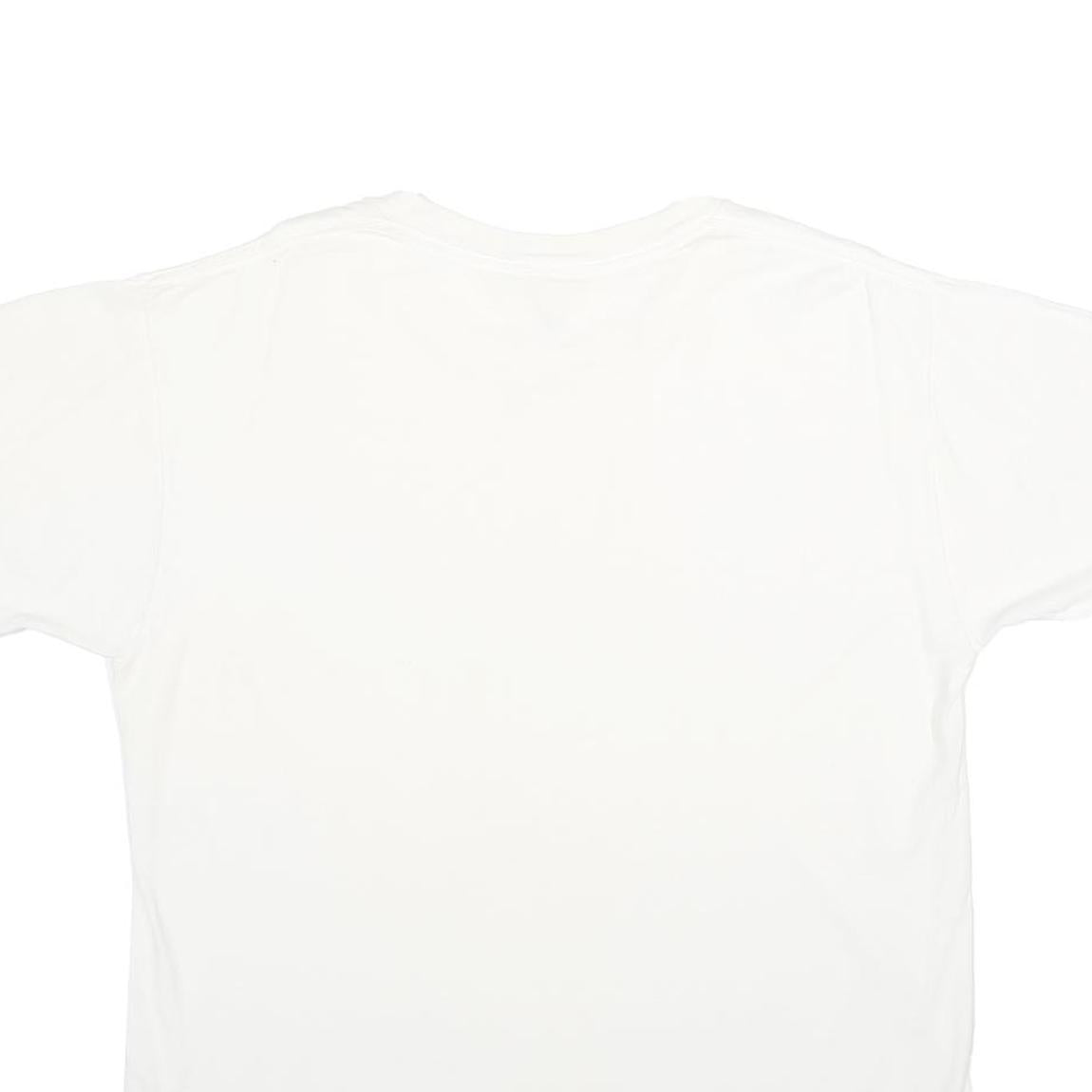 STANFIELDS Mens White Classic T-Shirt L Short Sleeve Crew Neck Plain Cotton