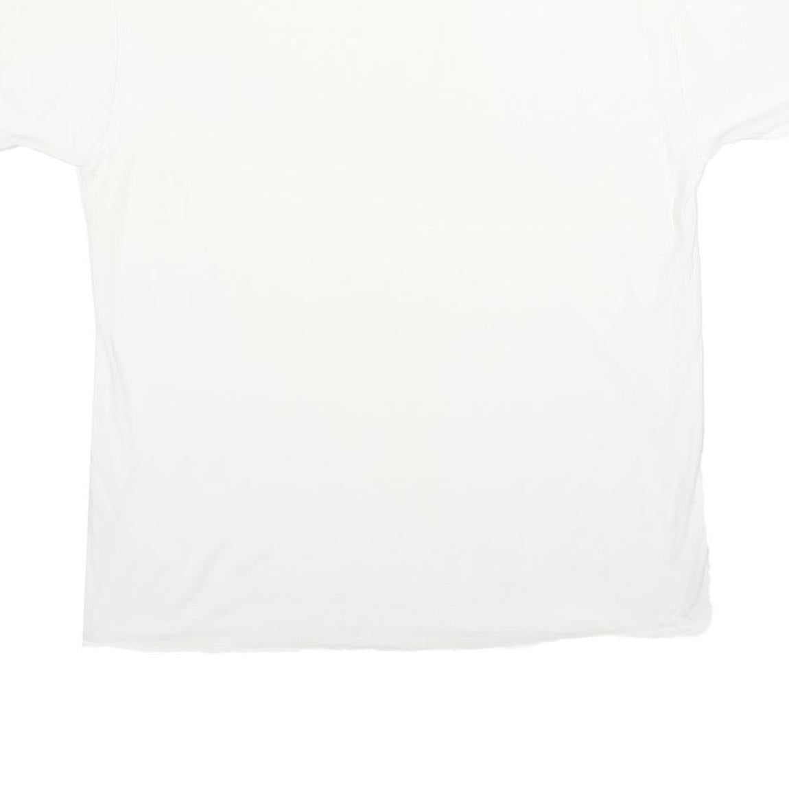 STANFIELDS Mens White Classic T-Shirt L Short Sleeve Crew Neck Plain Cotton