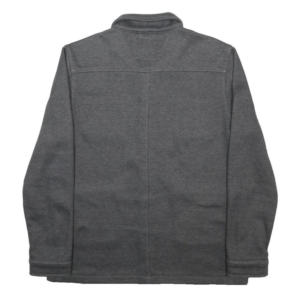 LEVI'S Mens Grey Button Jacket XL Cotton Blend Plain Casual Utility Outerwear