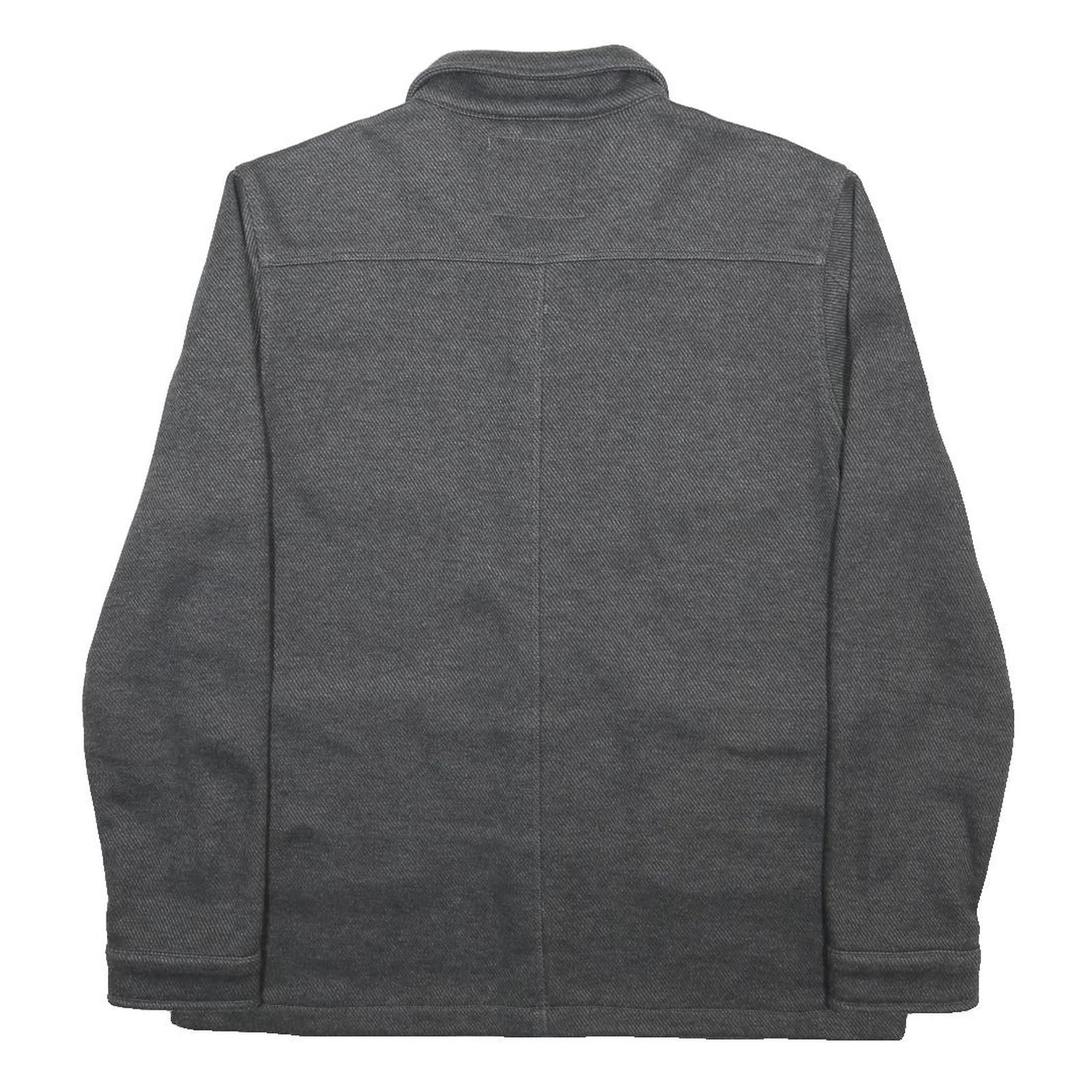 LEVI'S Mens Grey Button Jacket XL Cotton Blend Plain Casual Utility Outerwear