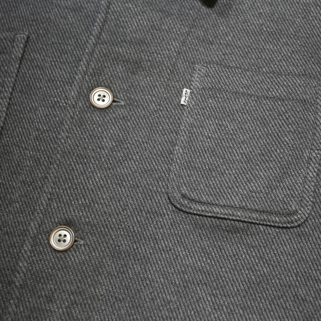 LEVI'S Mens Grey Button Jacket XL Cotton Blend Plain Casual Utility Outerwear