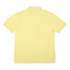 TOMMY HILFIGER Mens Yellow Short Sleeve Plain Polo Shirt XL Cotton Blend Classic