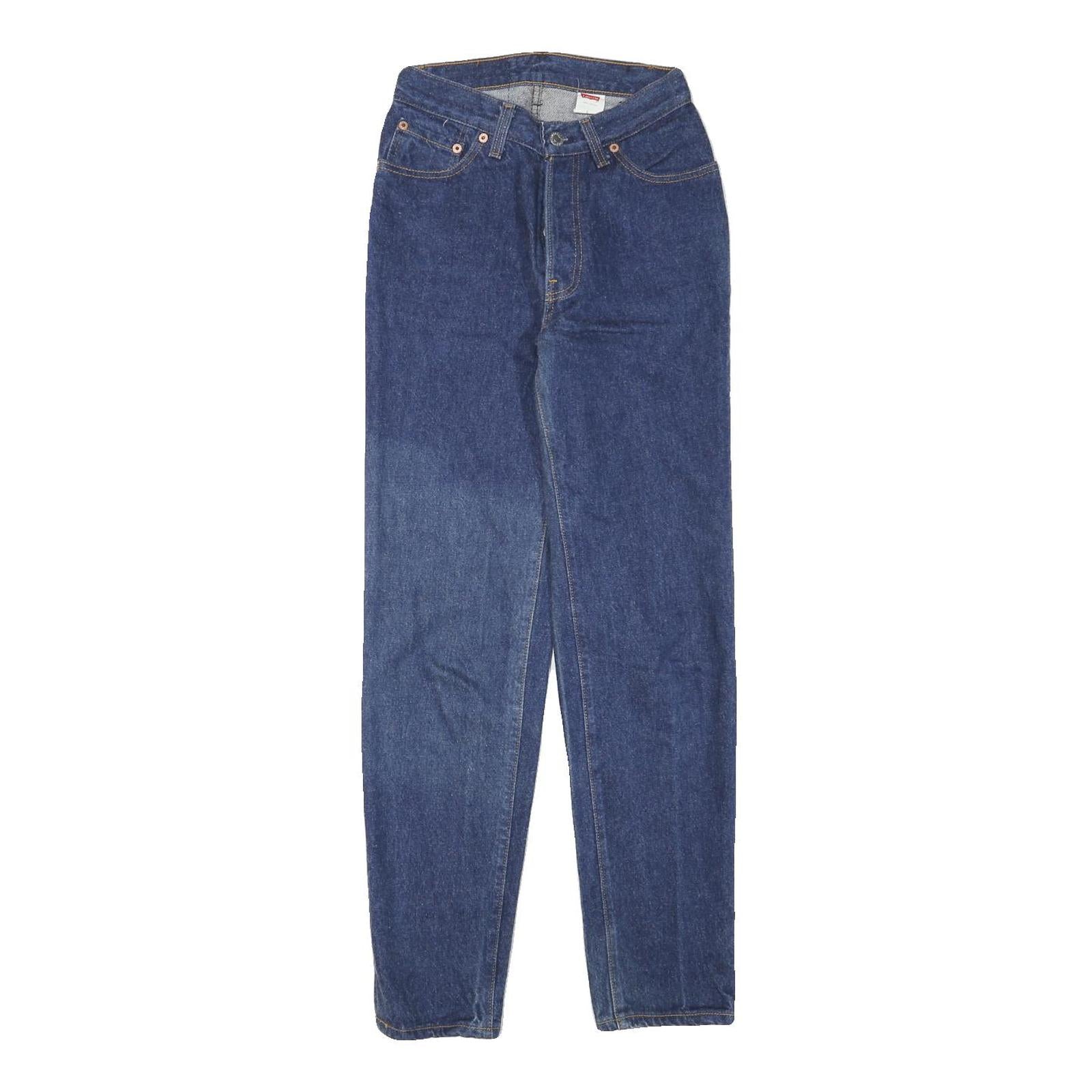 LEVI'S Womens Jeans Blue Slim Straight Denim Medium W24 L29 Classic Fit