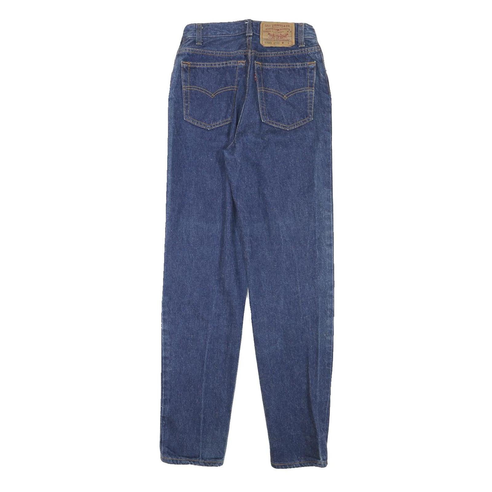 LEVI'S Womens Jeans Blue Slim Straight Denim Medium W24 L29 Classic Fit