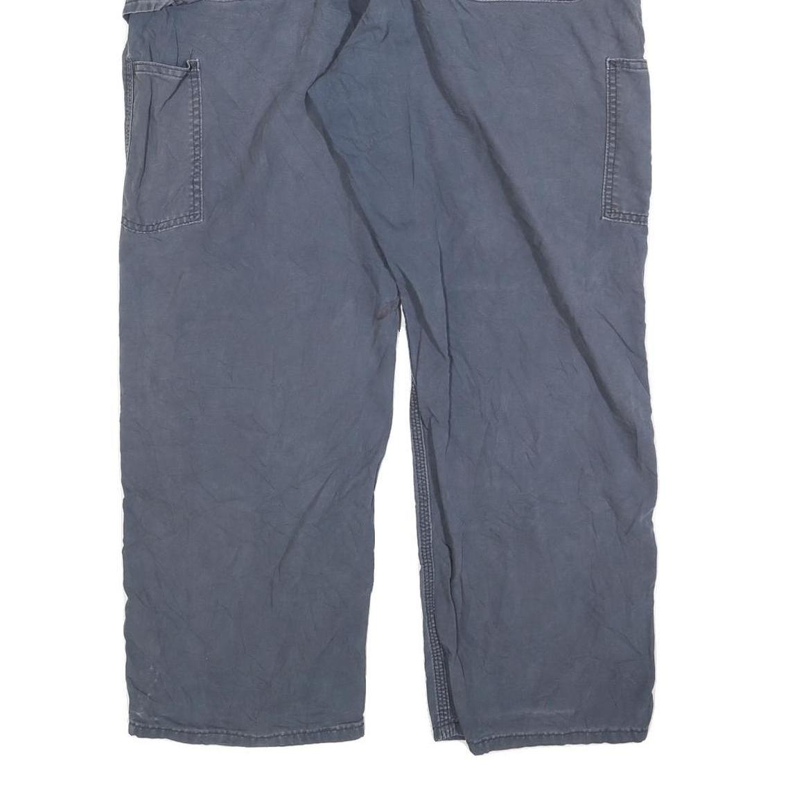 CARHARTT Mens Cotton Blend Blue Regular Straight Trousers W38 L30 Workwear