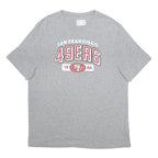 NFL Mens Grey San Francisco 49ers Graphic T-Shirt XL Short Sleeve Crew Neck