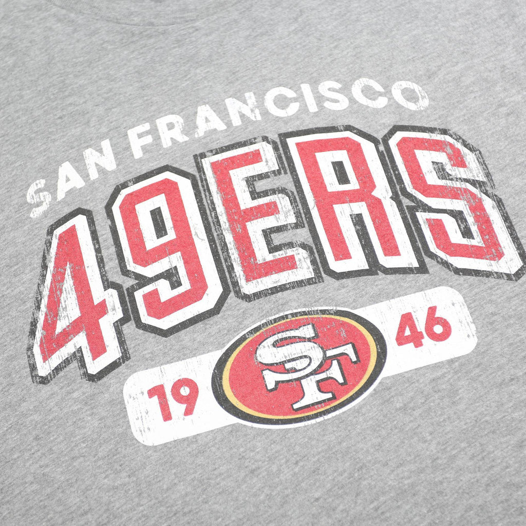 NFL Mens Grey San Francisco 49ers Graphic T-Shirt XL Short Sleeve Crew Neck