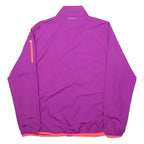 CHAMPION Womens Purple & Orange Zip Jacket L Polyester Athletic Casual